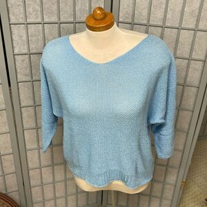 Via Vitale Sweater, No Tag, Women’s Size Small, Powder Blue